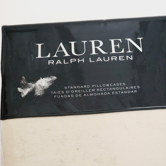 Lauren Ralph Lauren 100% cotton standard pillowcases in Clay Tan - Picture 2 of 6